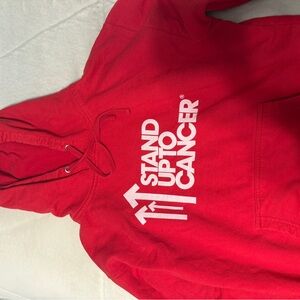 Red Stand Up To Cancer Hoodie